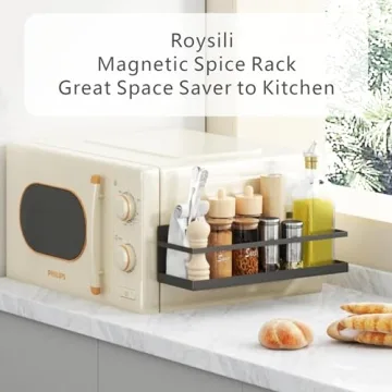 Durable Magnetic Spice Rack for Kitchen Organization
