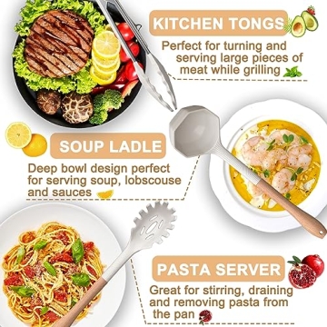 Premium 13-Piece Silicone Kitchen Utensils Set for Every Cook