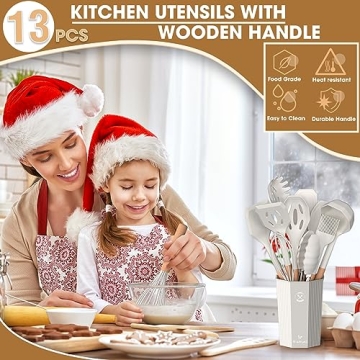 Premium 13-Piece Silicone Kitchen Utensils Set for Every Cook