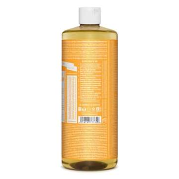 Dr. Bronner's - Pure-Castile Liquid Soap (Citrus, 32 ounce, 2-Pack) - Made with Organic Oils, 18-in-...