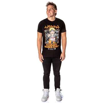 Bioworld Naruto Shippuden T-Shirt with Ichiraku Ramen Design