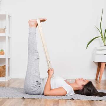 MeFree 9ft Cotton Yoga Strap - Adjustable for All Exercises