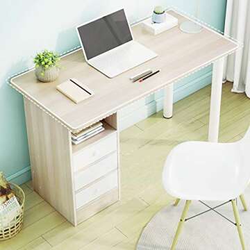 hmercy 39” Computer Desk with 3 Drawers for Home Office