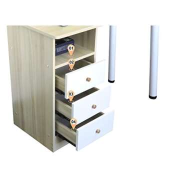 hmercy 39” Computer Desk with 3 Drawers for Home Office