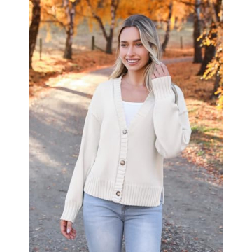 Zeagoo Women's Cropped Cardigan for Stylish Comfort