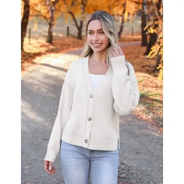 Zeagoo Women's Cropped Cardigan for Stylish Comfort
