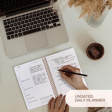 Stylish ZICOTOs Daily Planner and Notebook for Organizing Tasks