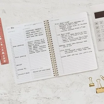 Stylish ZICOTOs Daily Planner and Notebook for Organizing Tasks