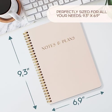 Stylish ZICOTOs Daily Planner and Notebook for Organizing Tasks