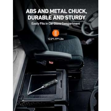 AstroAI Digital Tire Pressure Gauge 230 PSI Heavy Duty Dual Head Stainless Steel Made for Truck and RV with Backlit LCD and Flashlight Car Accessories (1)