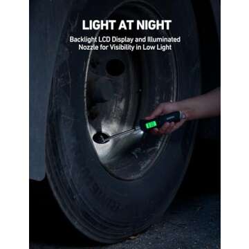 AstroAI Digital Tire Pressure Gauge 230 PSI Heavy Duty Dual Head Stainless Steel Made for Truck and RV with Backlit LCD and Flashlight Car Accessories (1)