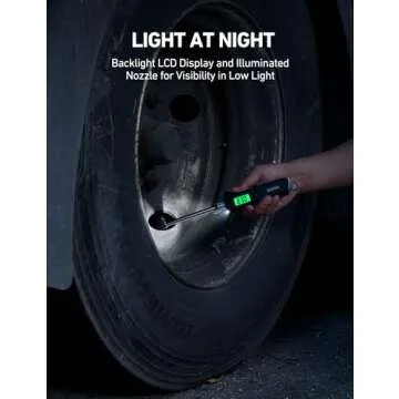 AstroAI Digital Tire Pressure Gauge 230 PSI Heavy Duty Dual Head Stainless Steel Made for Truck and RV with Backlit LCD and Flashlight Car Accessories (1)