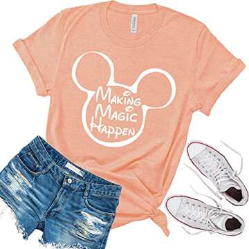Making Magic Happen | Unisex Vacation Shirt | Graphic Tee for Disney Adventures