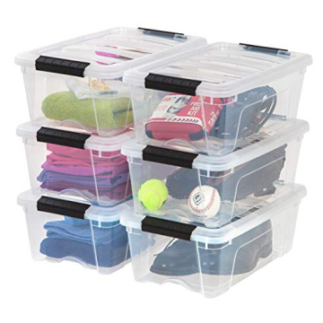 IRIS USA 13 Qt Stackable Storage Bins - Organize Effortlessly
