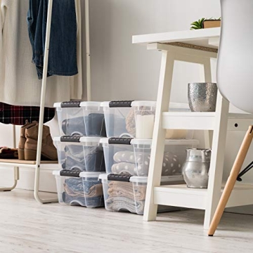 IRIS USA 13 Qt Stackable Storage Bins - Organize Effortlessly