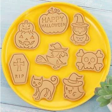 Cute Halloween Cookie Cutters Set for Family Fun
