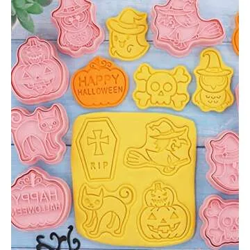 Cute Halloween Cookie Cutters Set for Family Fun
