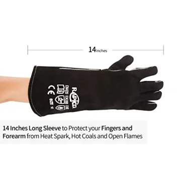 RAPICCA Fire & Heat Resistant Gloves for BBQ and Welding