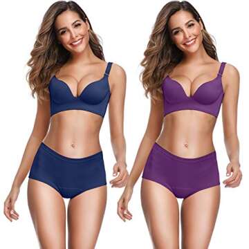 OLIKEME Breathable Tummy Control Panties for Women - Multi Pack