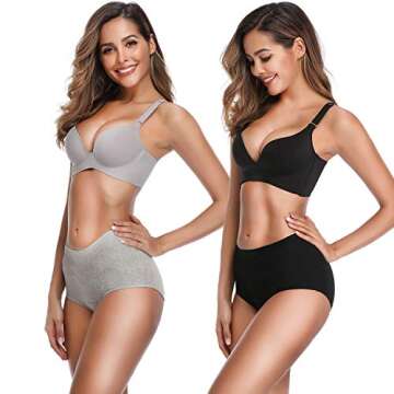 OLIKEME Breathable Tummy Control Panties for Women - Multi Pack