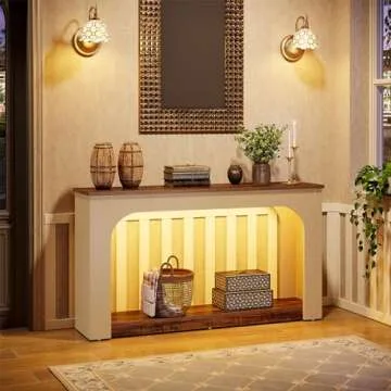 Tribesigns LED Console Table - Stylish & Functional 55-Inch