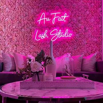 WMAT Custom LED Neon Signs for Bedroom Wall Decor Personalized Neon Signs for Wedding Birthday Party or Bar Logo(1 Line Text, 30")