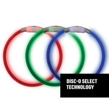 Nite Ize NiteHowl Rechargeable LED Safety Necklace - Adjustable LED Light Dog Necklace - Rechargeabl...