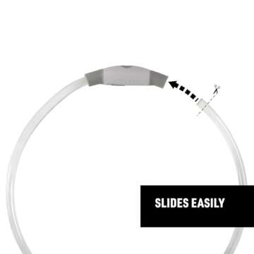 Nite Ize NiteHowl Rechargeable LED Safety Necklace - Adjustable LED Light Dog Necklace - Rechargeable Dog Collar Light for Night Safety - Dog Accessories for Collars - Multicolor