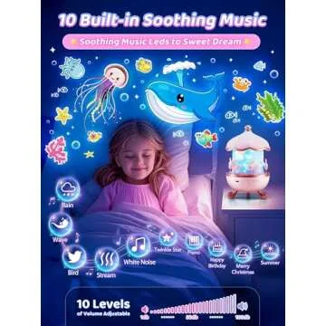 Night Light for Kids, 315 Colors+15 Films Star Projector for Kids Night Light Projector,Remote+360°Star Lights for Ceiling,10 Music+1200mah Night Light for Kids Night Light Projector Girls Room Decor