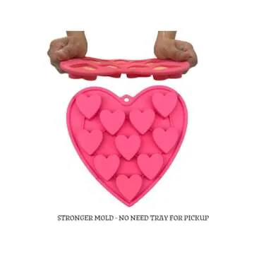 MarStore Nonstick Heart Silicone Mold for Baking Treats