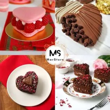 MarStore Nonstick Heart Silicone Mold for Baking Treats