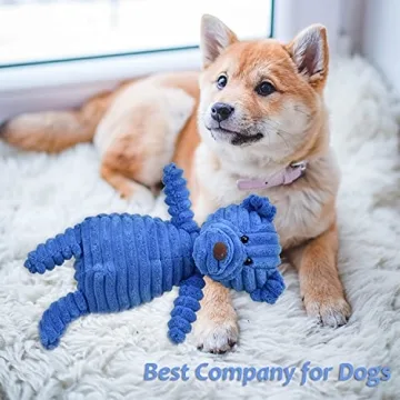 LECHONG 5-Pack Dog Squeaky Plush Toys for Happy Pups