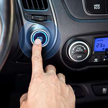 Weatherproof Engine Push Button Start Switch for Vehicles