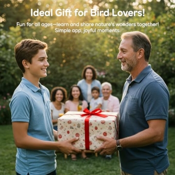 wansview Bird Feeder with Camera - Solar-Powered Outdoor Tech Gift for Birdwatchers