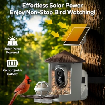 Smart Bird Feeder with AI Camera for Bird Lovers