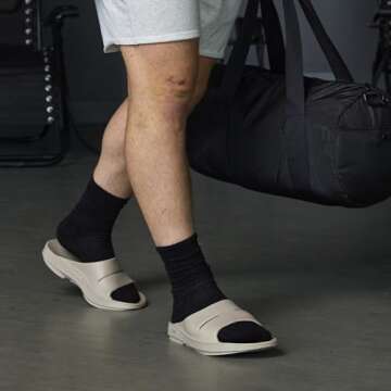 OOFOS OOahh Recovery Slide, Nomad - Women’s Size 5, Men’s Size 3