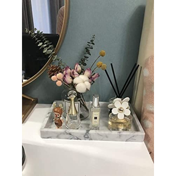 Noble Natural Marble Tray - Elegant Multi-Purpose Organizer