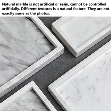 Noble Natural Marble Tray - Elegant Multi-Purpose Organizer
