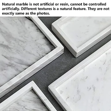 Noble Natural Marble Tray - Elegant Multi-Purpose Organizer