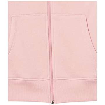 Amazon Essentials Men's Full-Zip Fleece Hoodie (Available in Big & Tall), Pink, Medium