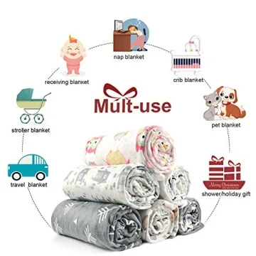 BORITAR Infant Blanket Super Soft Minky for Cozy Comfort