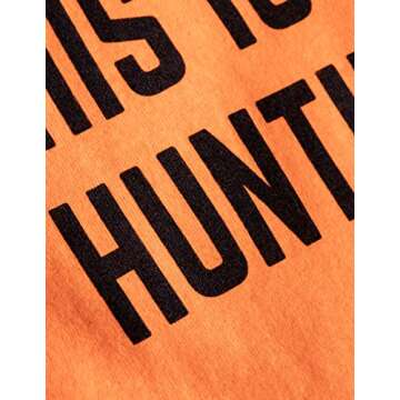 Ann Arbor T-shirt Co. This is My Deer Hunting Shirt | Funny Hunter Blaze Orange Safety Clothes T-Shirt-(Adult,XL)