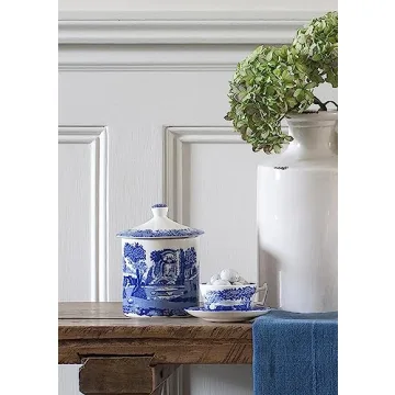 Spode Blue Italian Storage Jar For Elegant Home Storage