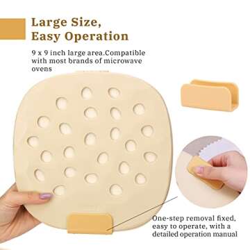 Aboofx 9" x 9" Large Microwave Flower Press Kit, Quickly Flower Drying Kit Leaf Press Flower Pressing Kit for Adults Fast Making Pressed Plant Flower Preservation Specimen DIY Crafts