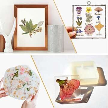 Aboofx 9" x 9" Large Microwave Flower Press Kit, Quickly Flower Drying Kit Leaf Press Flower Pressing Kit for Adults Fast Making Pressed Plant Flower Preservation Specimen DIY Crafts