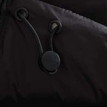 KEOMUD Women's Winter Crop Vest Lightweight Sleeveless Warm Outerwear Puffer Vest Padded Gilet Black X-Small