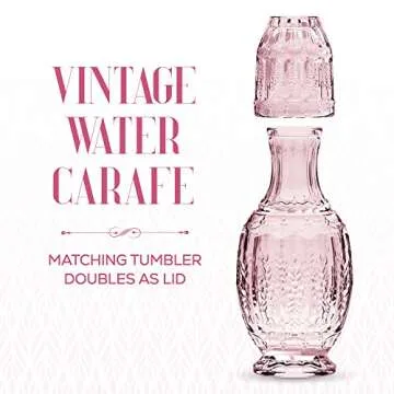 Stylish Elle Décor Vintage Bedside Carafe and Tumbler
