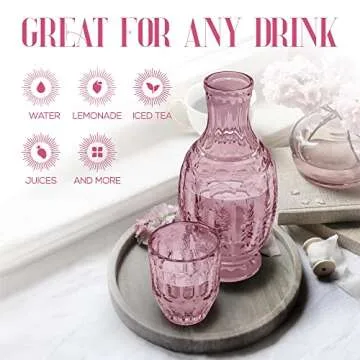 Stylish Elle Décor Vintage Bedside Carafe and Tumbler