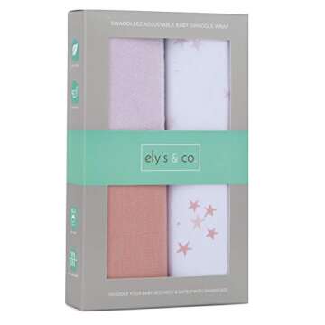 Ely's & Co. Adjustable Swaddles for Newborn, Baby Swaddles 0-3 Months, Velcro Swaddle Sack for Baby ...