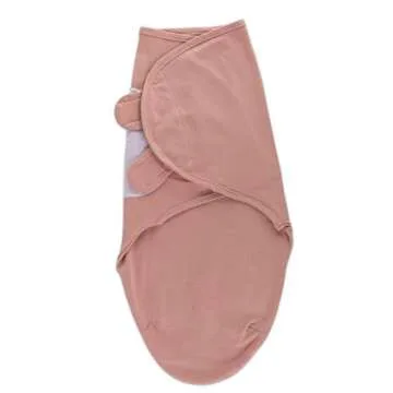 Ely's & Co. Adjustable Swaddles for Newborn, Baby Swaddles 0-3 Months, Velcro Swaddle Sack for Baby Girl, 100% Cotton, 2 Pack (Dusty Rose and Mauve Pink Star)